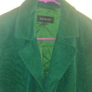 Talbots Green Corduroy Women's Jacket